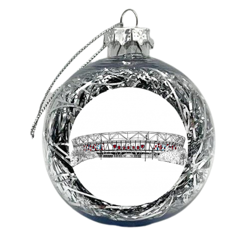 Hammers Football Stadium - xmas bauble by Katie Clement