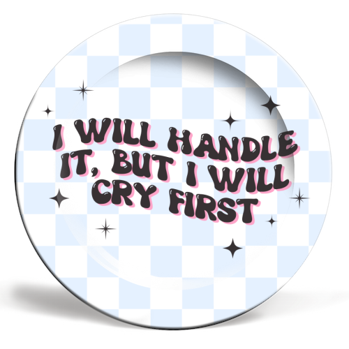 Handle It - ceramic dinner plate by Pink and Pip