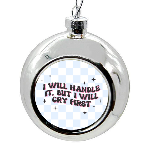 Handle It - colourful christmas bauble by Pink and Pip