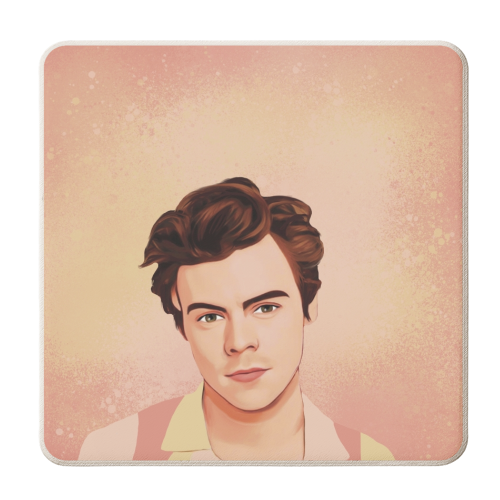 Handsome Harry - personalised beer coaster by Giddy Kipper