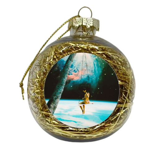 Hanging Out In Space - xmas bauble by taudalpoi