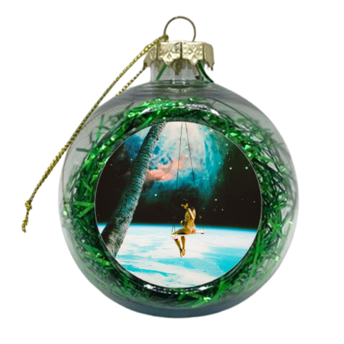 Hanging Out In Space - xmas bauble by taudalpoi