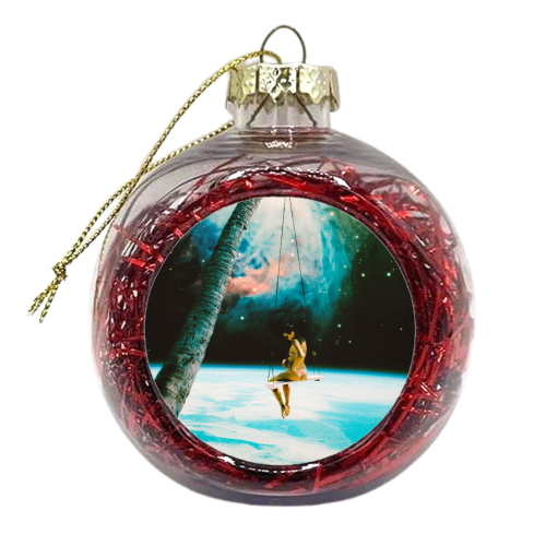 Hanging Out In Space - xmas bauble by taudalpoi