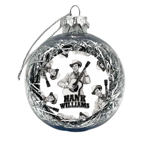 Hank Williams - xmas bauble by Daniel Cash