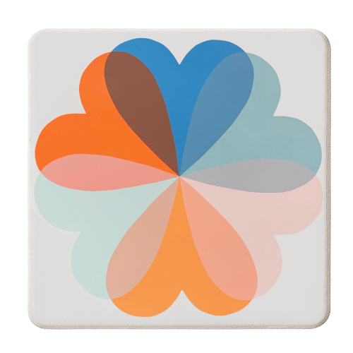 Hannah Carvell, Hearts and Flowers - personalised beer coaster by Hannah Carvell