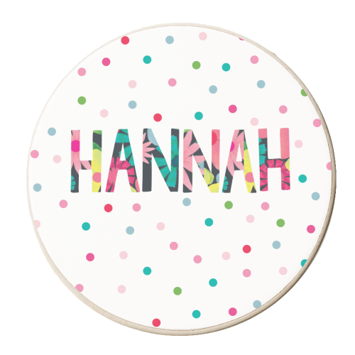 Hannah - personalised beer coaster by The Boy and the Bear