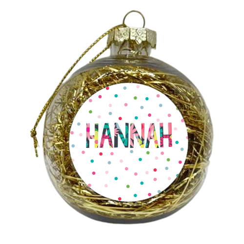 Hannah - xmas bauble by The Boy and the Bear