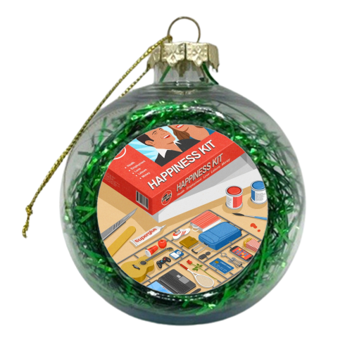 happiness kit - xmas bauble by John Holcroft