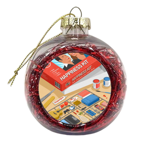 happiness kit - xmas bauble by John Holcroft