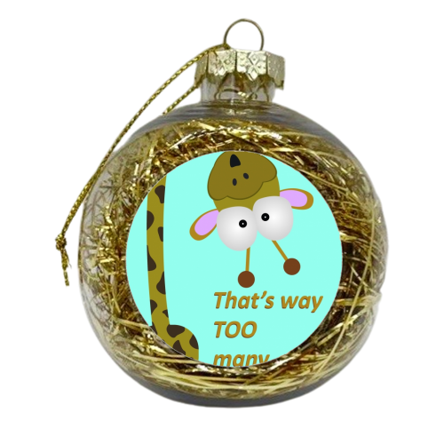 Happy birthday - xmas bauble by Maria McGregor