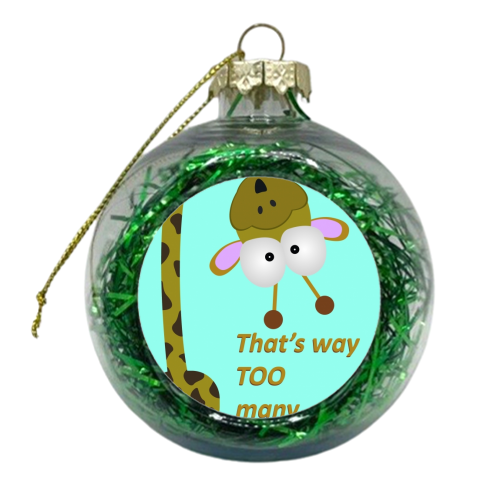 Happy birthday - xmas bauble by Maria McGregor