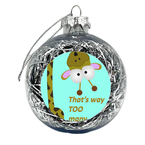 Happy birthday - xmas bauble by Maria McGregor