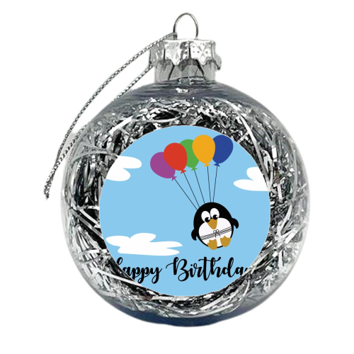 Happy Birthday - xmas bauble by Maria McGregor