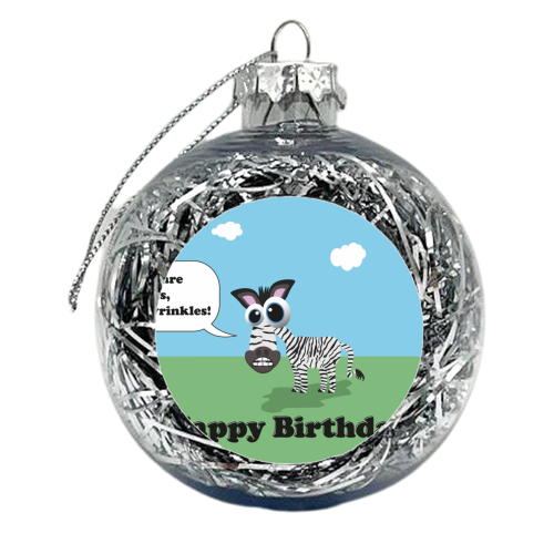 Happy Birthday - xmas bauble by Maria McGregor