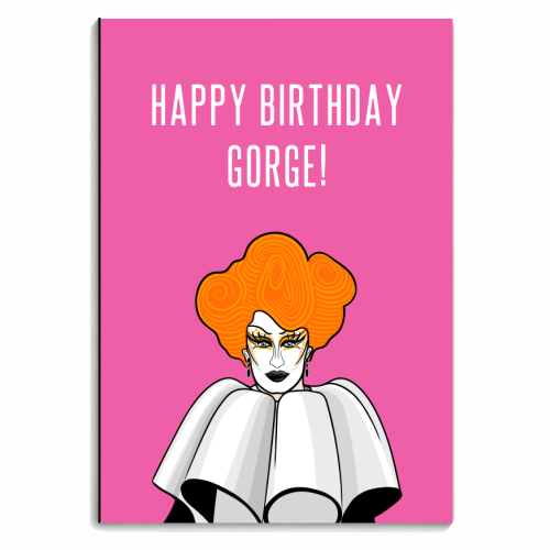 Happy Birthday Gorge! - personalised A4, A5, A6 notebook by Adam Regester