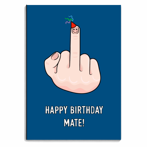 Happy Birthday Mate! - personalised A4, A5, A6 notebook by Adam Regester