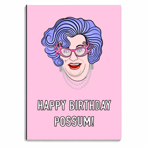 Happy Birthday Possum! - personalised A4, A5, A6 notebook by Adam Regester