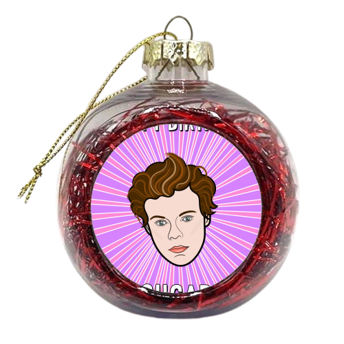 Happy Birthday Sugar - xmas bauble by Adam Regester