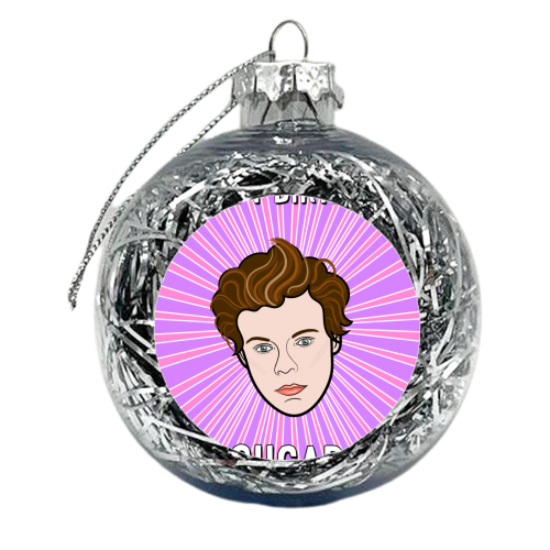 Happy Birthday Sugar - xmas bauble by Adam Regester