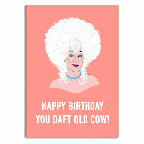 Happy Birthday You Daft Old Cow - personalised A4, A5, A6 notebook by Adam Regester