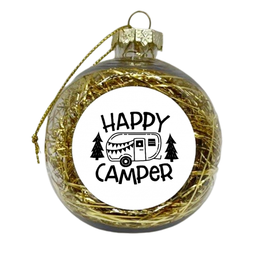 happy camper - xmas bauble by Anastasios Konstantinidis