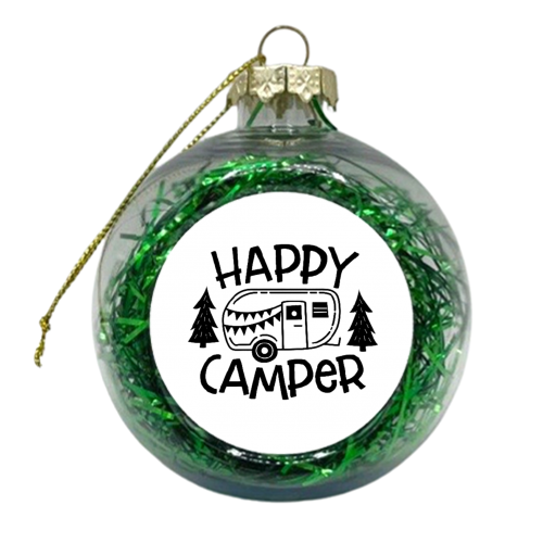 happy camper - xmas bauble by Anastasios Konstantinidis
