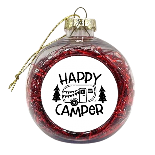 happy camper - xmas bauble by Anastasios Konstantinidis