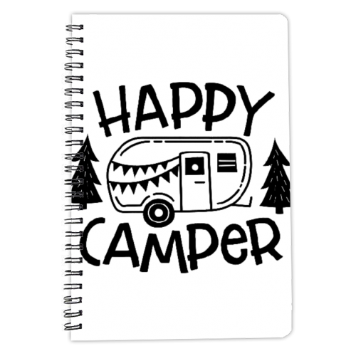 happy camper - personalised A4, A5, A6 notebook by Anastasios Konstantinidis