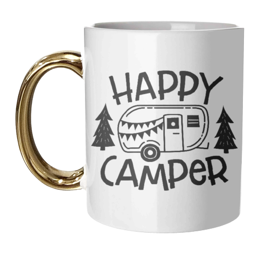 happy camper - unique mug by Anastasios Konstantinidis
