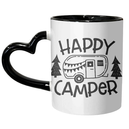 happy camper - unique mug by Anastasios Konstantinidis