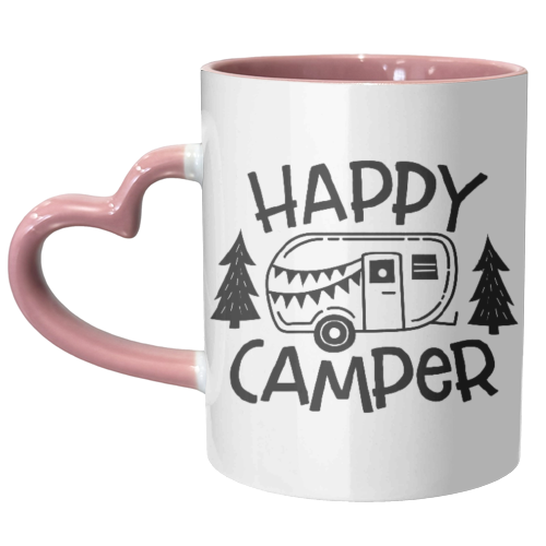 happy camper - unique mug by Anastasios Konstantinidis