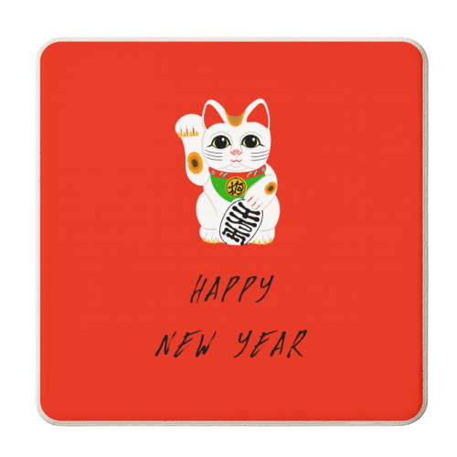 Happy Chinese New Year - personalised beer coaster by Adam Regester