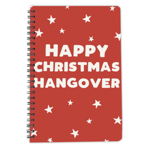 Happy Christmas hangover - personalised A4, A5, A6 notebook by Giddy Kipper