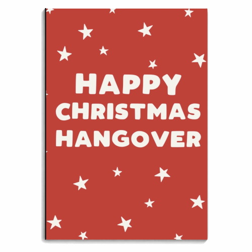 Happy Christmas hangover - personalised A4, A5, A6 notebook by Giddy Kipper