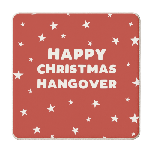 Happy Christmas hangover - personalised beer coaster by Giddy Kipper