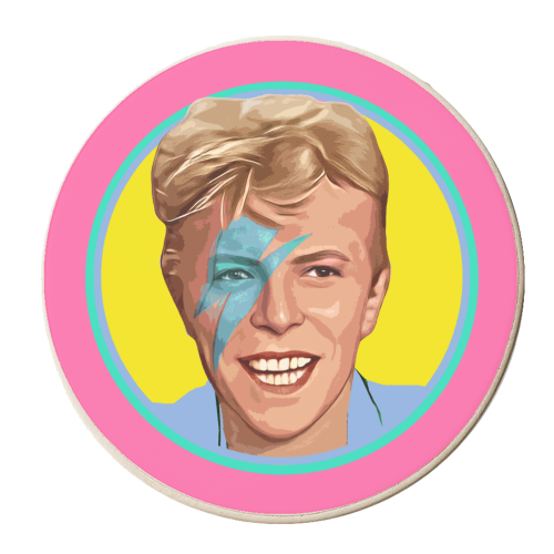 HAPPY DAVID - personalised beer coaster by DOLLY WOLFE