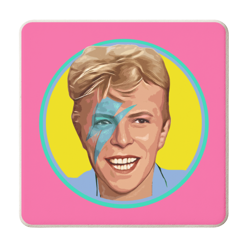 HAPPY DAVID - personalised beer coaster by DOLLY WOLFE