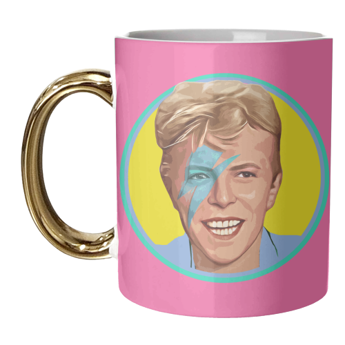 HAPPY DAVID - unique mug by DOLLY WOLFE
