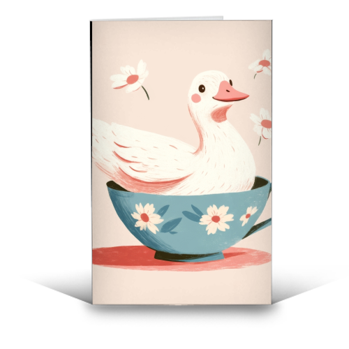 Happy Duck - funny greeting card by DejaReve