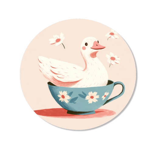 Happy Duck - Magnet by DejaReve