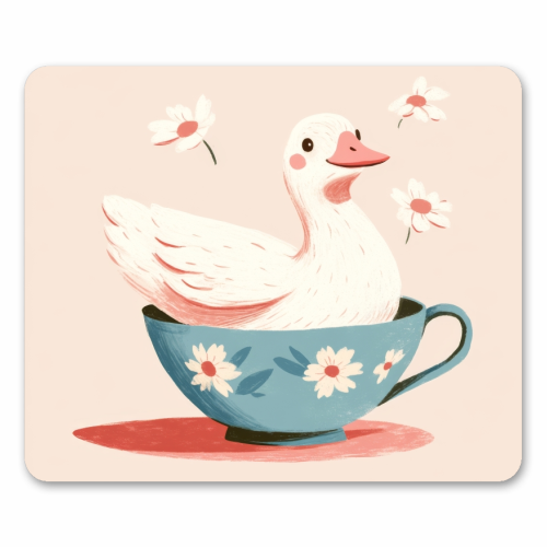 Happy Duck - mouse mat by DejaReve