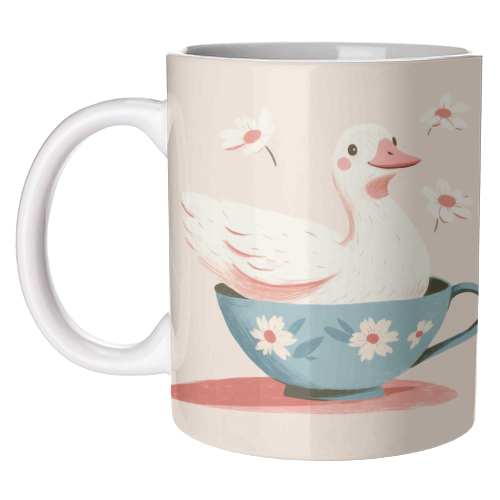 Happy Duck - unique mug by DejaReve