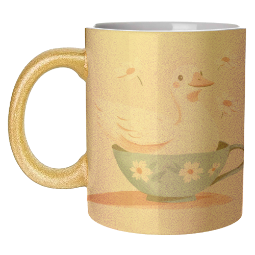 Happy Duck - unique mug by DejaReve