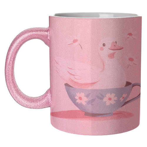 Happy Duck - unique mug by DejaReve
