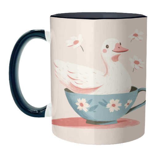 Happy Duck - unique mug by DejaReve