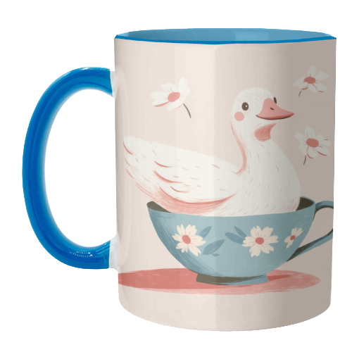 Happy Duck - unique mug by DejaReve