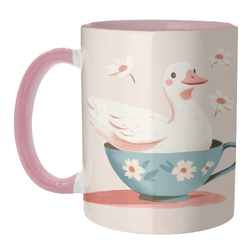 Happy Duck - unique mug by DejaReve