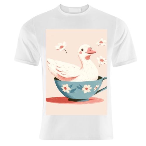 Happy Duck - unique t shirt by DejaReve