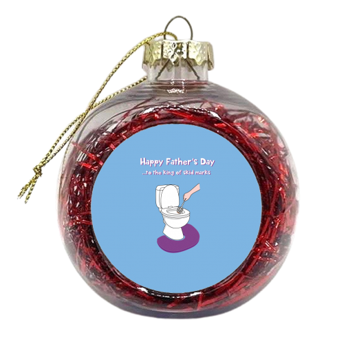 Happy Father's Day - xmas bauble by Laura Lonsdale