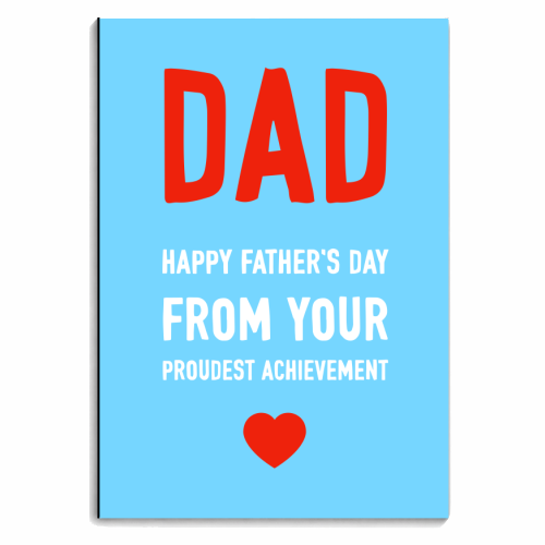 Happy Father's Day From Your Proudest Achievement - personalised A4, A5, A6 notebook by Adam Regester